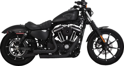 Vance & Hines Mini Grenades Exhaust for Harley Fat Boy (2007–2009) Matte Black