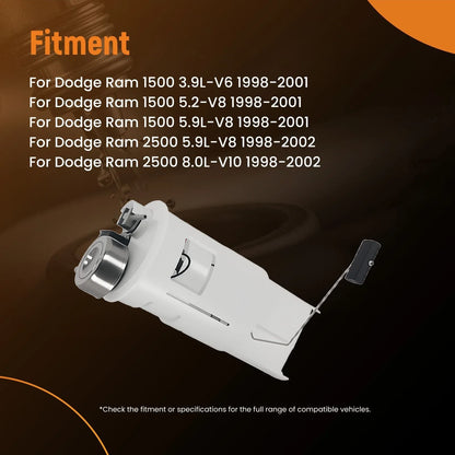 Fuel Pump Module Assembly for Dodge Ram 1500 2500 3500 (1998–2002) 4897666AA