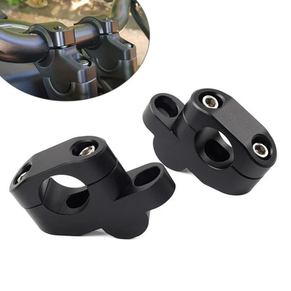 25mm Offset Handlebar Clamp Mount Riser for Honda Suzuki Yamaha Kawasaki
