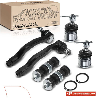 Set of 6 Front Sway Bar Link Tie Rod Ends for Honda Civic (1988–1991)
