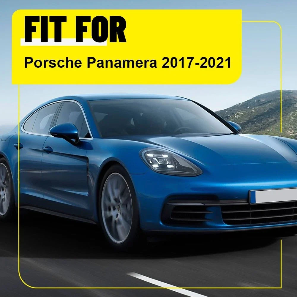 Gloss Black Pillar Post Cover for Porsche Panamera (2017–2021) 4-40X