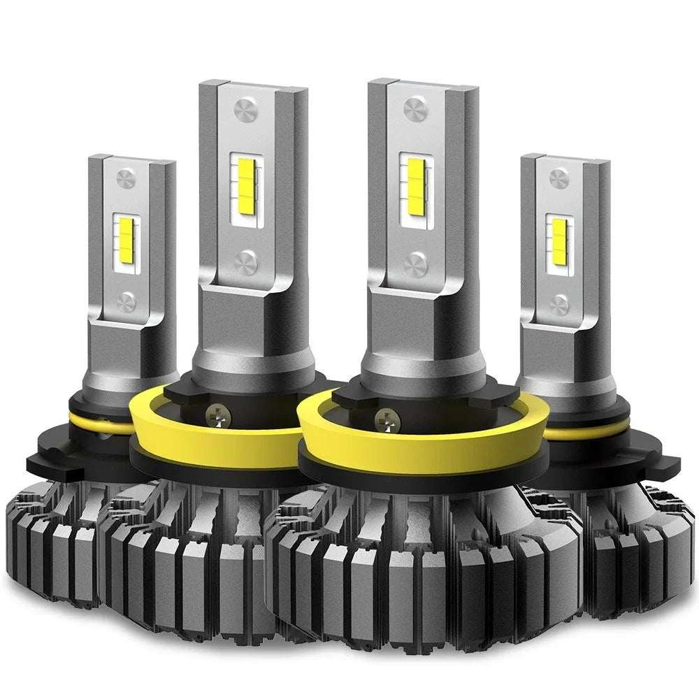 6Pcs 9005 9006 H8 LED Headlight Fog Light Kit for