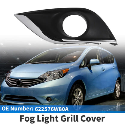 Front Left Fog Light Grill No. 622576W80A for Nissan Versa (2015–2018)