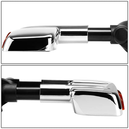 Pair of Chrome LED Tow Mirrors for Silverado/Sierra (2003–2007)