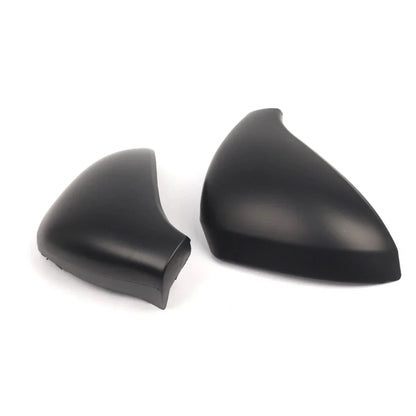 Pair Matte Black Side Wing Mirror Cap Cover for Peugeot 207 (2006–2013)