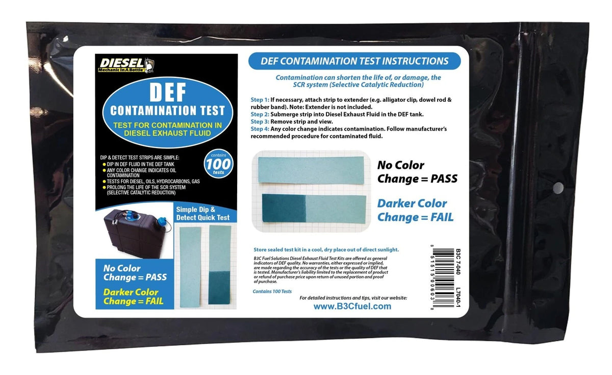 Pack of 100 Diesel Exhaust Fluid Contamination Test Strips