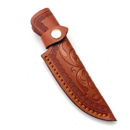 2X Leather Sheath for Small Fixed Blade Knife Scabbard Pouch