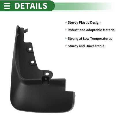 Mud Flaps Splash Guards for Ford Edge (2015–2018) W/ Mount Accessories