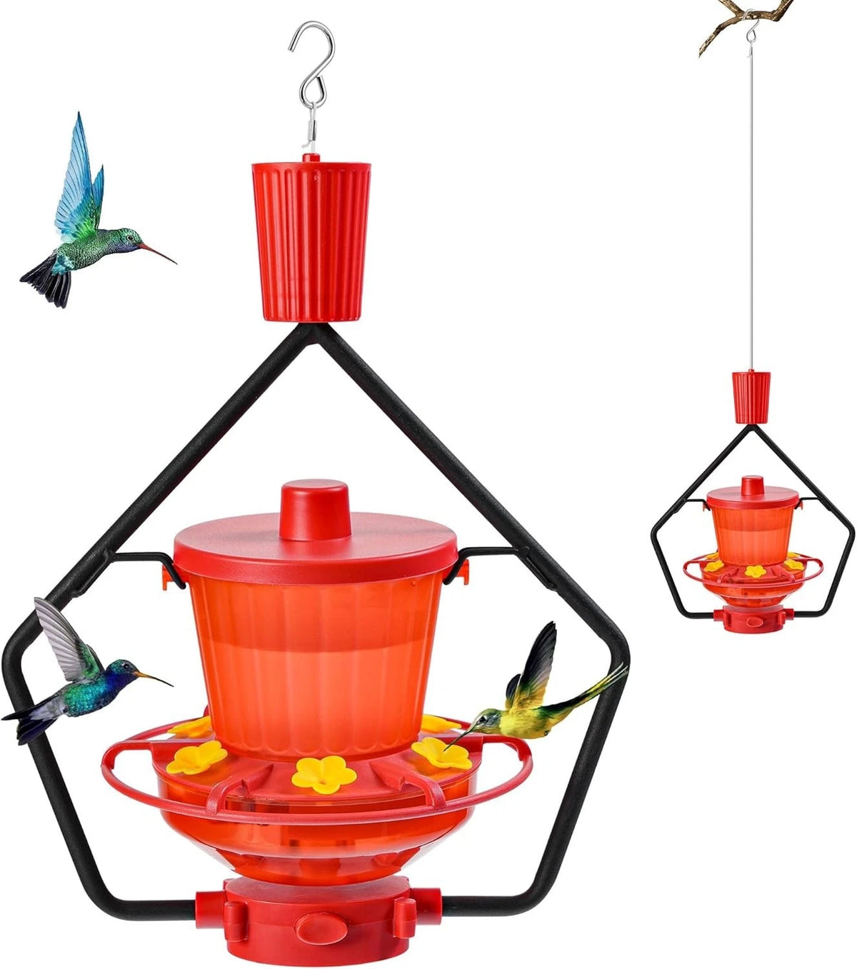 Hummingbird Feeder for Easy Clean & UV Resistant