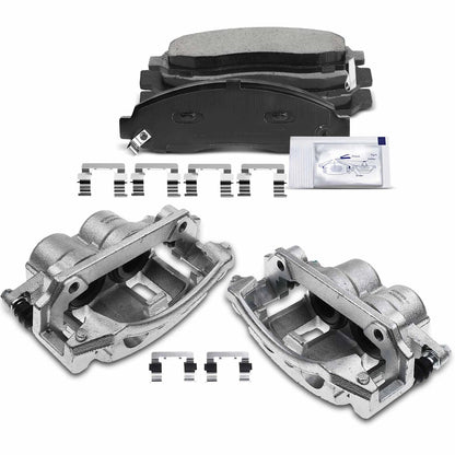 2X Brake Kit with Calipers Front for Dodge Dakota (2003–2004) 18103149, 5093388AA, 5096312AA, 18B4863, 5093353AA, 18B4862