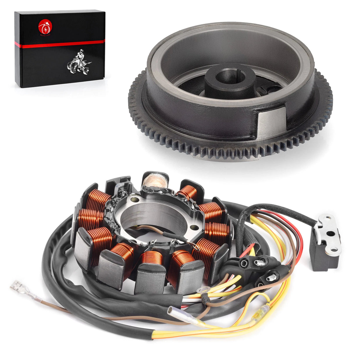 Stator with Flywheel Rotor for Polaris Scrambler 500 (2000–2002) 3086984 3086983 3086819 3087166 3084978