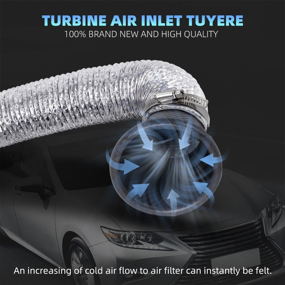 Carbon Fiber Intake Port Round Air Duct Square Air Horn for