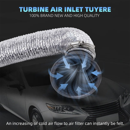 Carbon Fiber Intake Port Round Air Duct Square Air Horn for