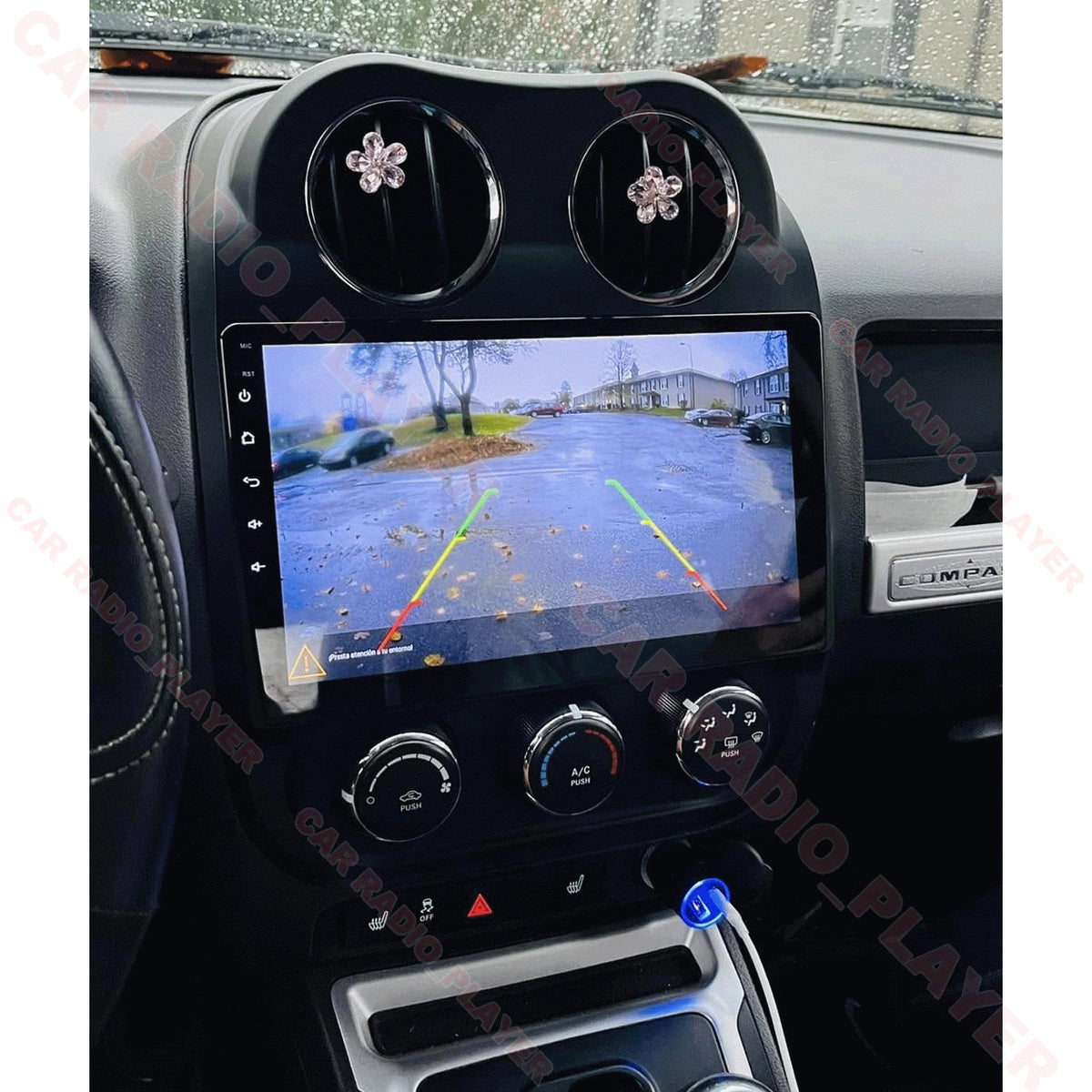 10.1'' Android 13 Apple Carplay Stereo Radio GPS for Jeep Compass (2009–2016)