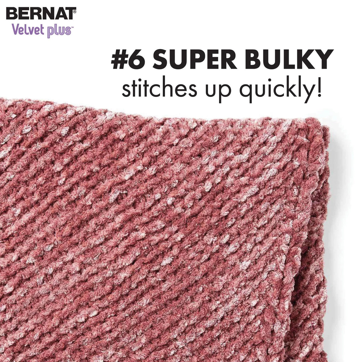 2X Bernat Velvet Plus Cream Yarn 300g/10.5oz Pack