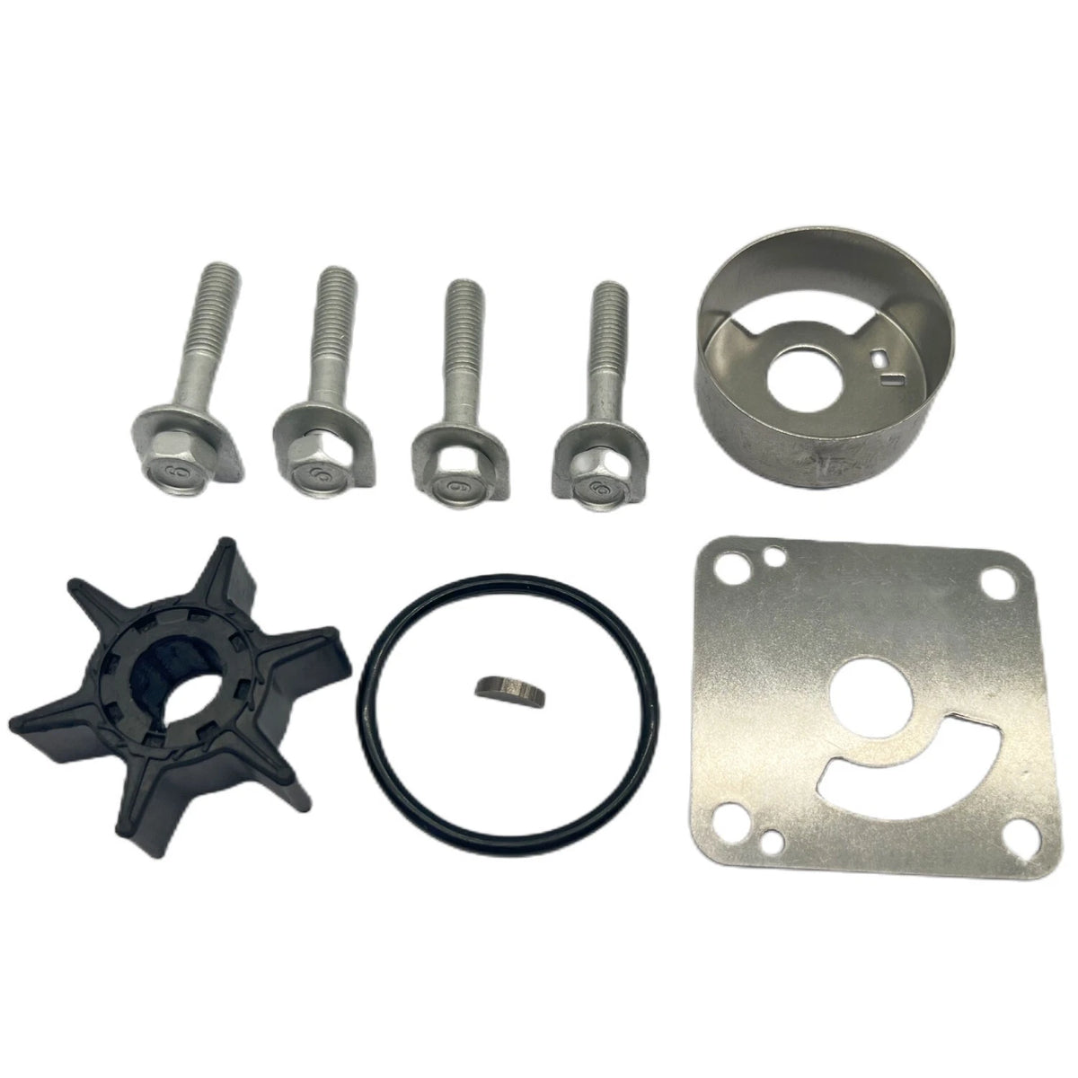 Water Pump Impeller Kit for Yamaha 2-Stroke 20 25 HP Outboards (6L2-W0078-00)