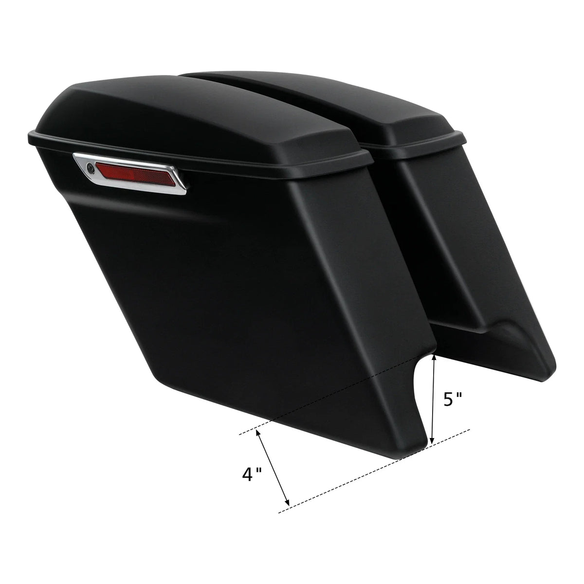 5" Stretched Hard Saddlebag for Harley Davidson Touring Road Glide (1993–2013)