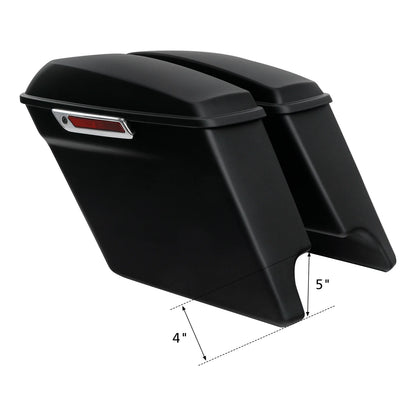 5" Stretched Hard Saddlebag for Harley Davidson Touring Road Glide (1993–2013)