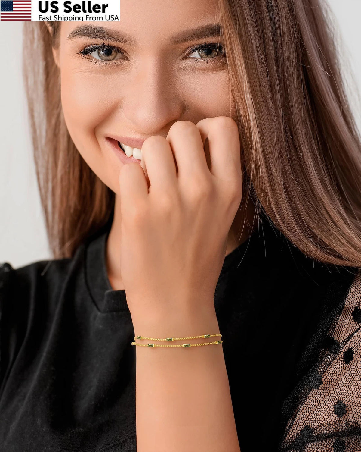 Set of 2 Double Layer Gold 8.3 Inch Gifts for Mom