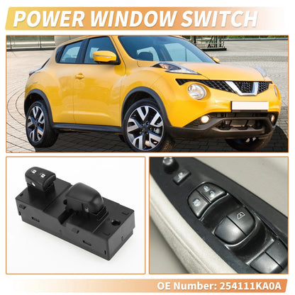 Front Side Power Window Switch for Nissan Juke Rogue Sentra (2011–2019) No. 254111KA0A