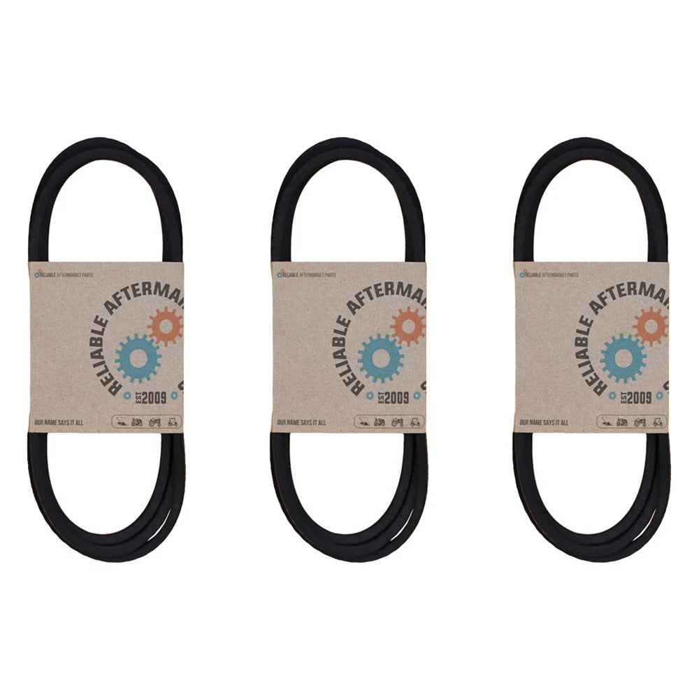 3X Replacement Deck Belts for 42" Riding Mower Decks (1/2" x 95")