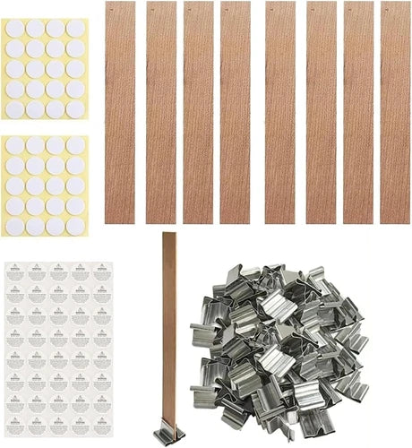 230 PCS Wooden Candle Wicks for Candle Making (0.5mm, 5.10.50.02in)