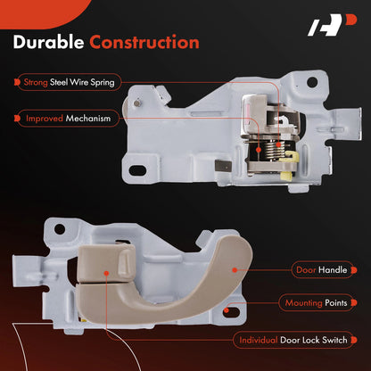 Front Left Interior Door Handle for Chrysler Sebring Dodge (2001–2005) MR473717, MR641411, 93180