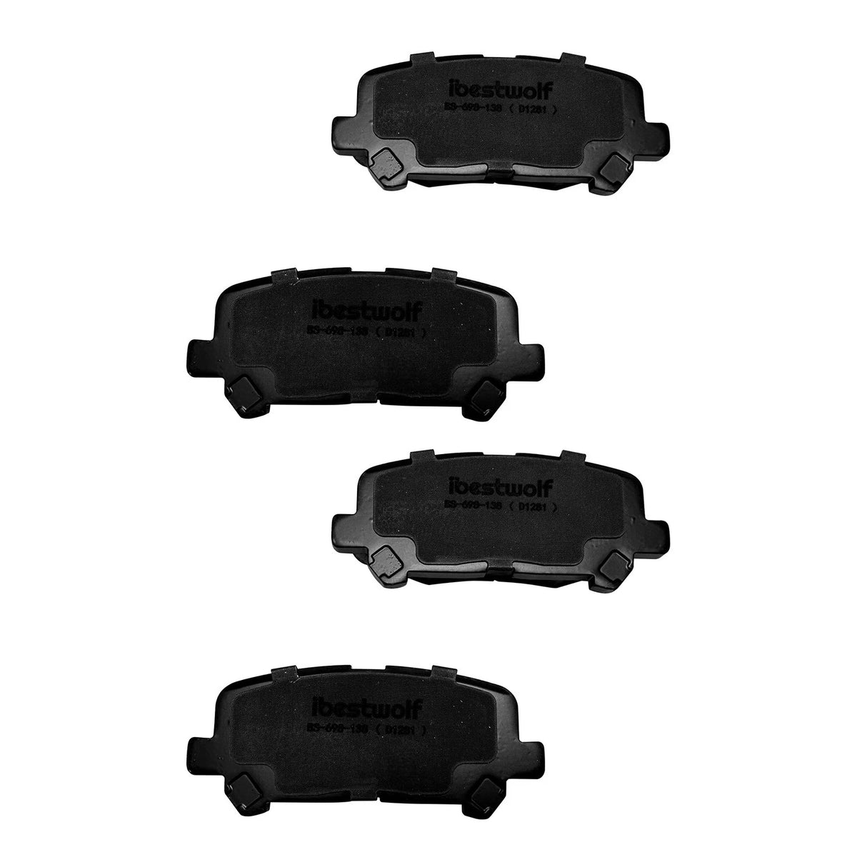 Rear Ceramic Brake Pads for Acura MDX, Honda Odyssey (2007–2017) - D1281, P-1281, 1281