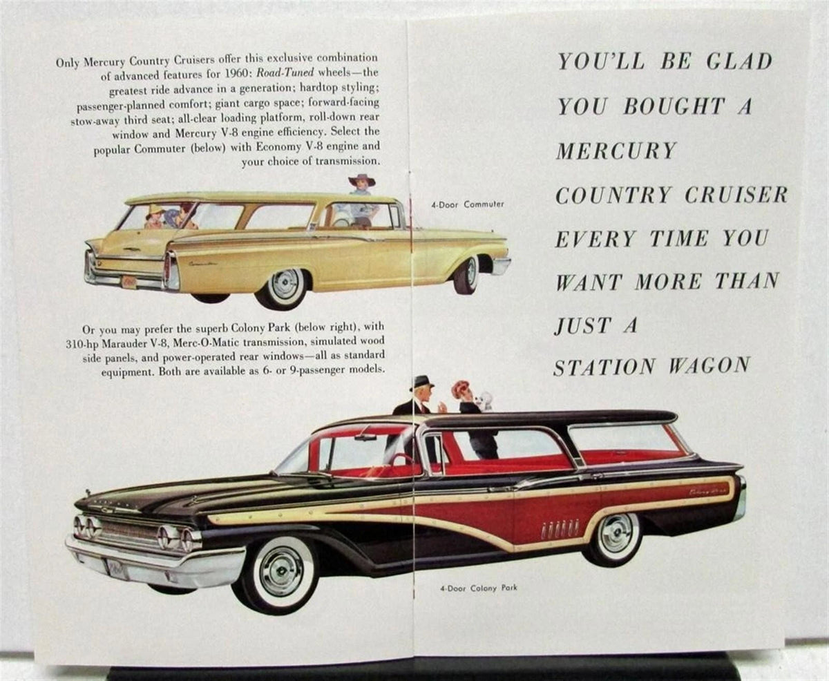 1960 Mercury Dealer Sales Pocket Brochure Full Line Original
