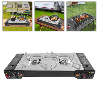 Portable Butane Camping Stove with Case for Outdoor Cooking