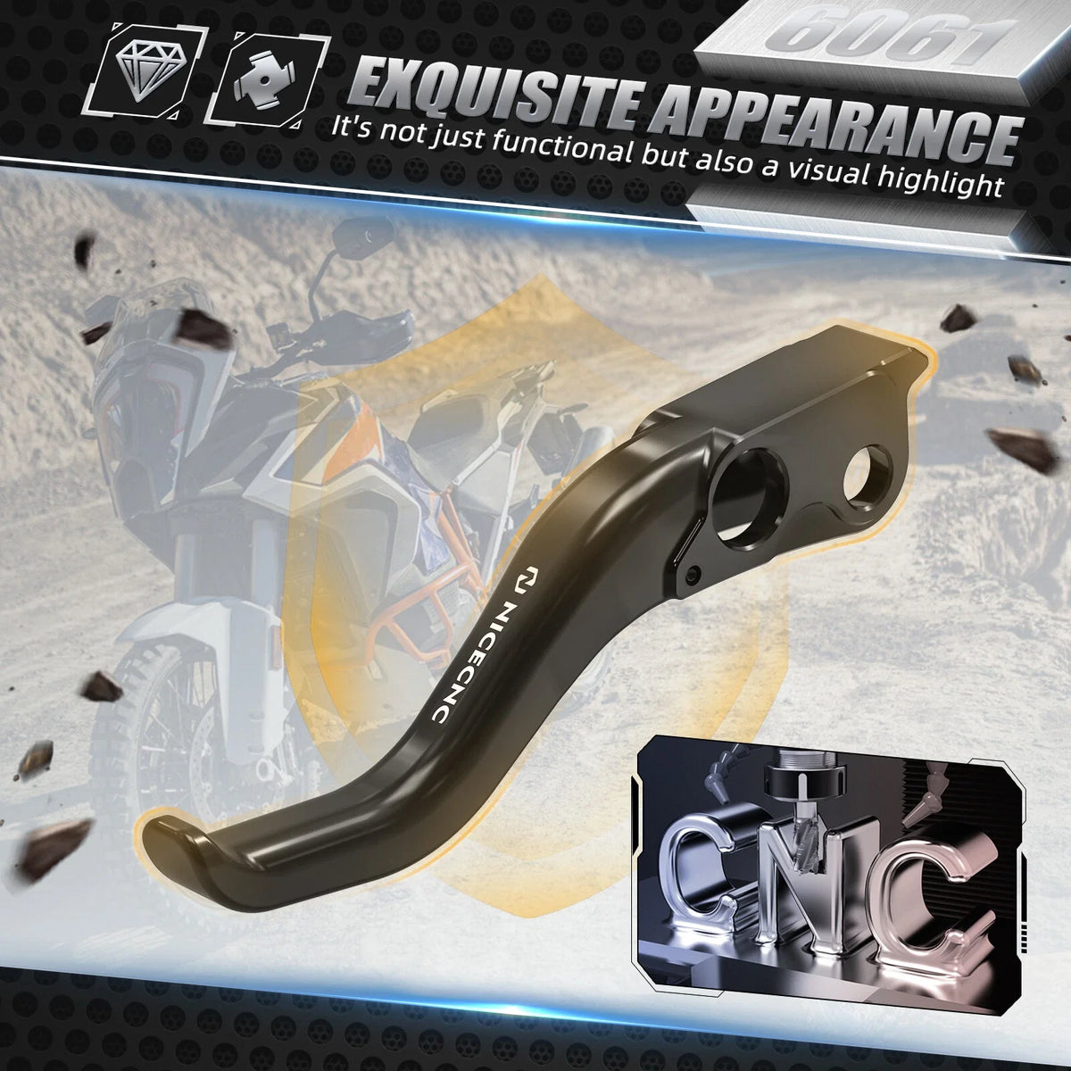CNC Billet Shorty Clutch Lever for KTM 1290 Super Adventure S (2021–2024)