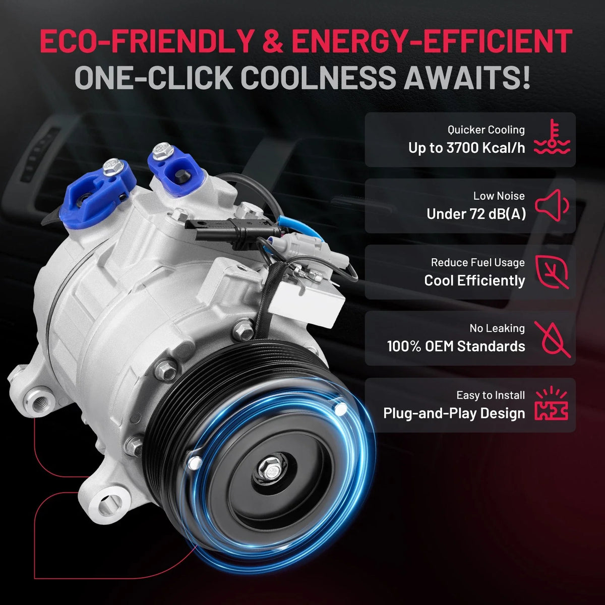 A/C Compressor for BMW X5 3.0L (2014–2018) 64529216466