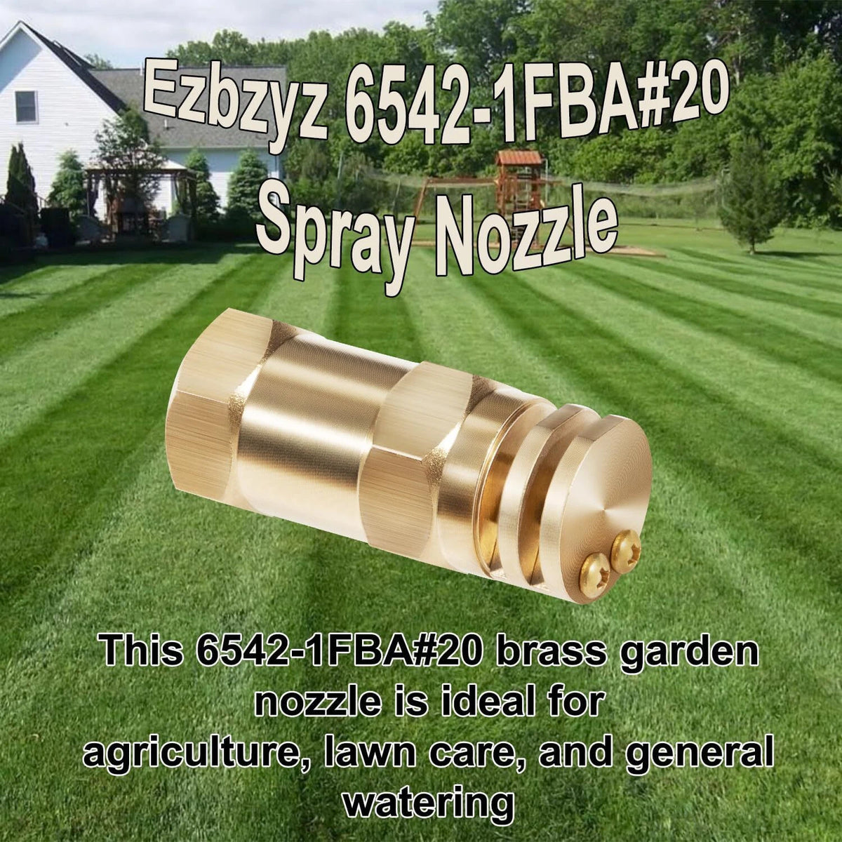 Spray Nozzle 1/2" FPT #20 Orifices for Automotive Applications (90° & 180° Caps)