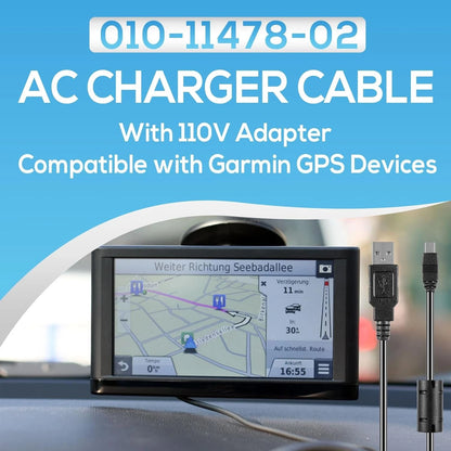 AC Adapter Charger for Garmin 010-11478-02 GPS (2010–2023)