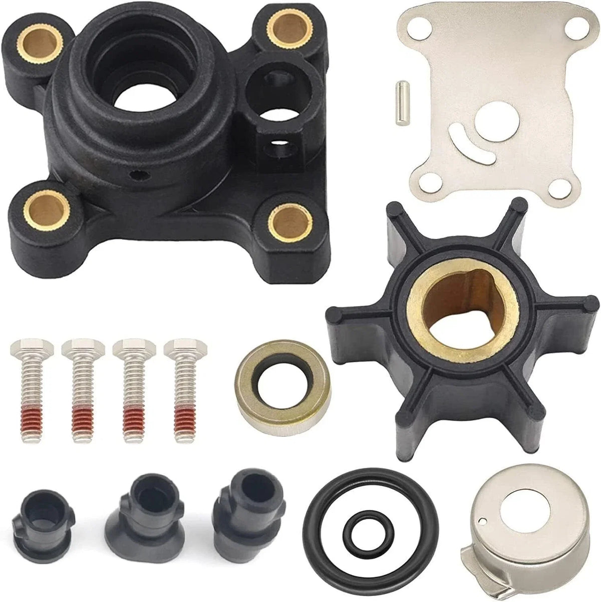Water Pump & Impeller Repair Kit for Johnson Evinrude 15HP (PN 394711)