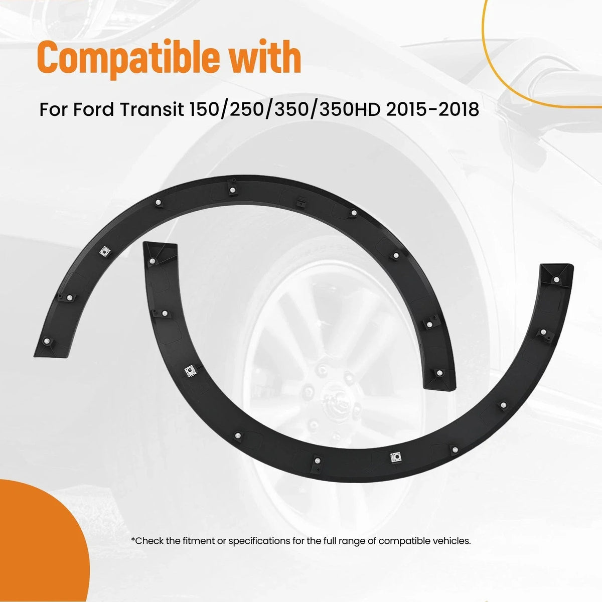 Fender Flare Set of 2 for Ford Transit 150/250/350 (2015–2018) FO1791121