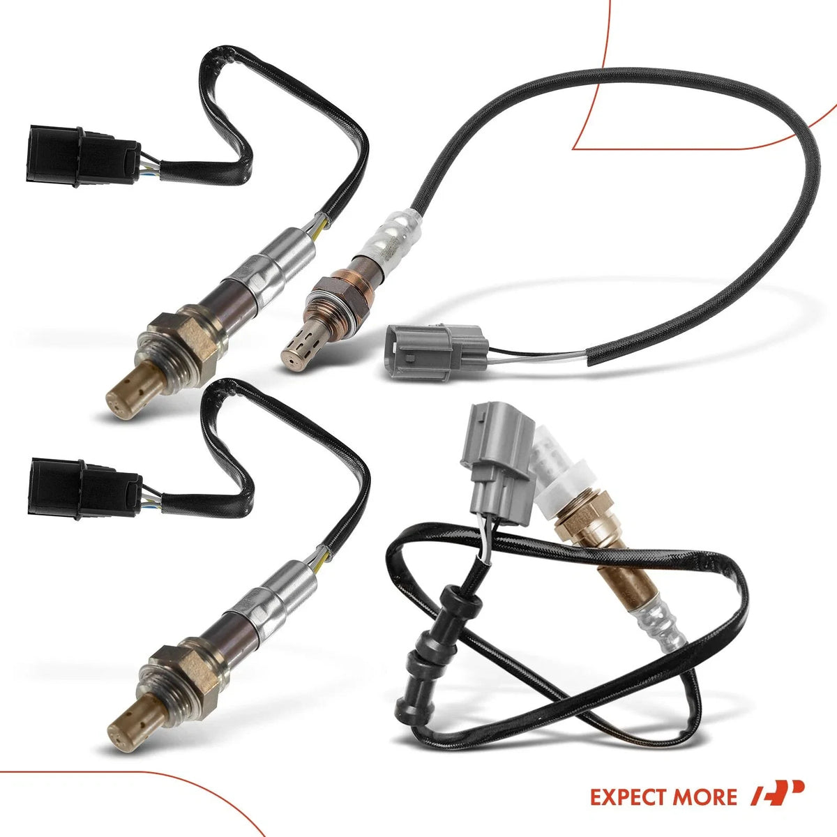 Set of 4 O2 Oxygen Sensors for Honda Odyssey (2007–2010)