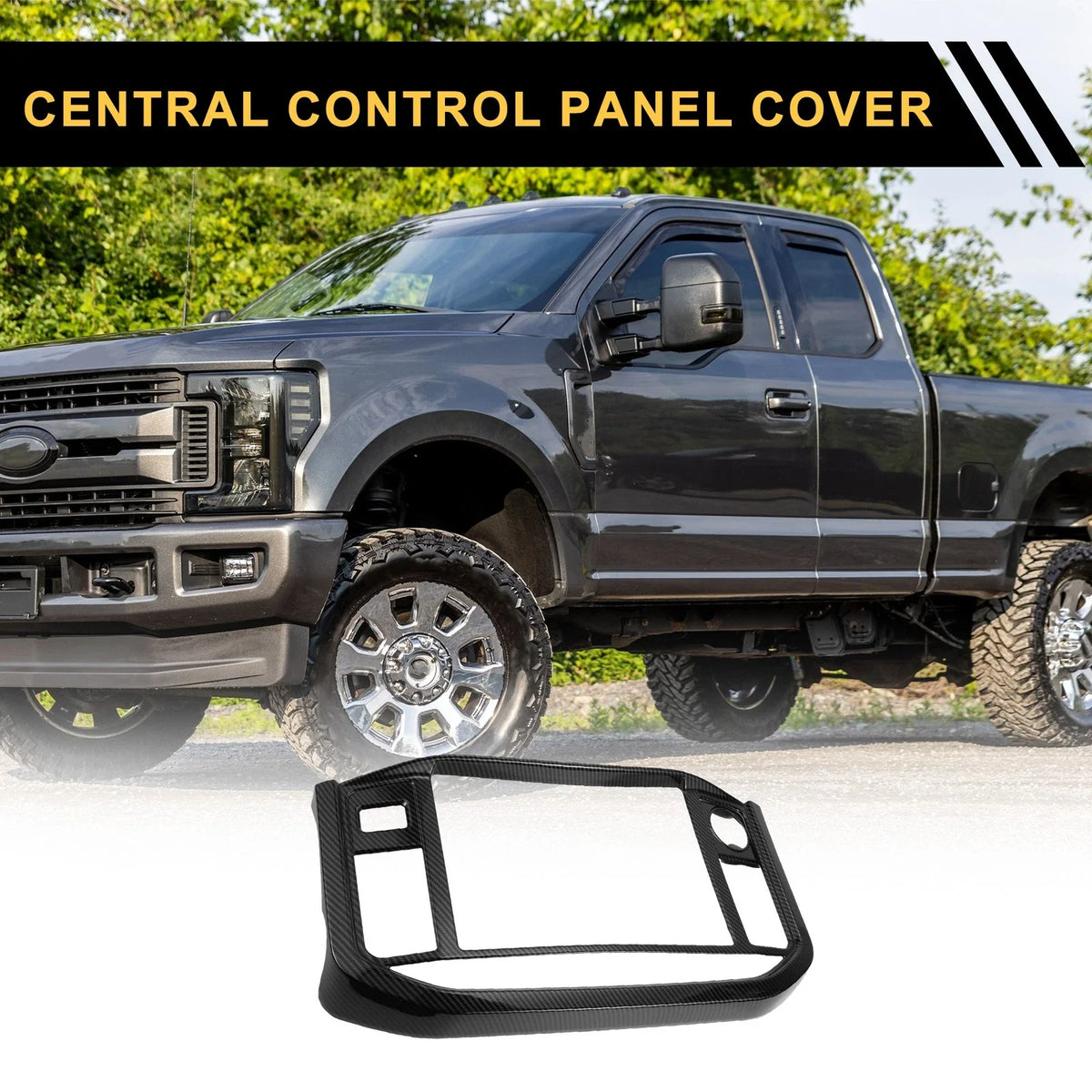 Set of 1 GPS Panel Sticker Cover with Knobs for Ford F-150 