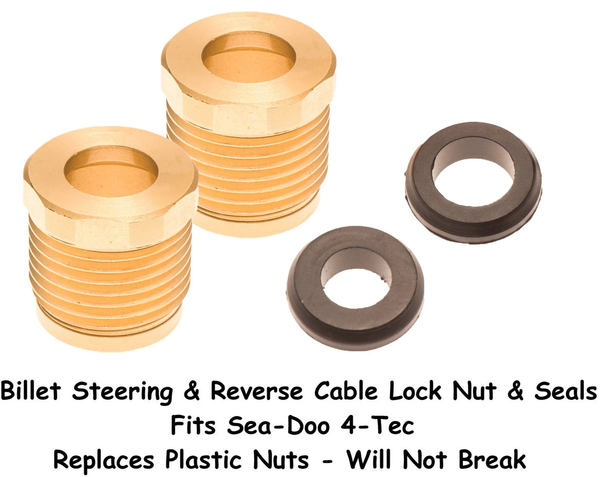 Reverse & Steering Cable Billet Lock Nut & Seal for Sea Doo RXP RXT (2002–2010) 112-15-009-K1