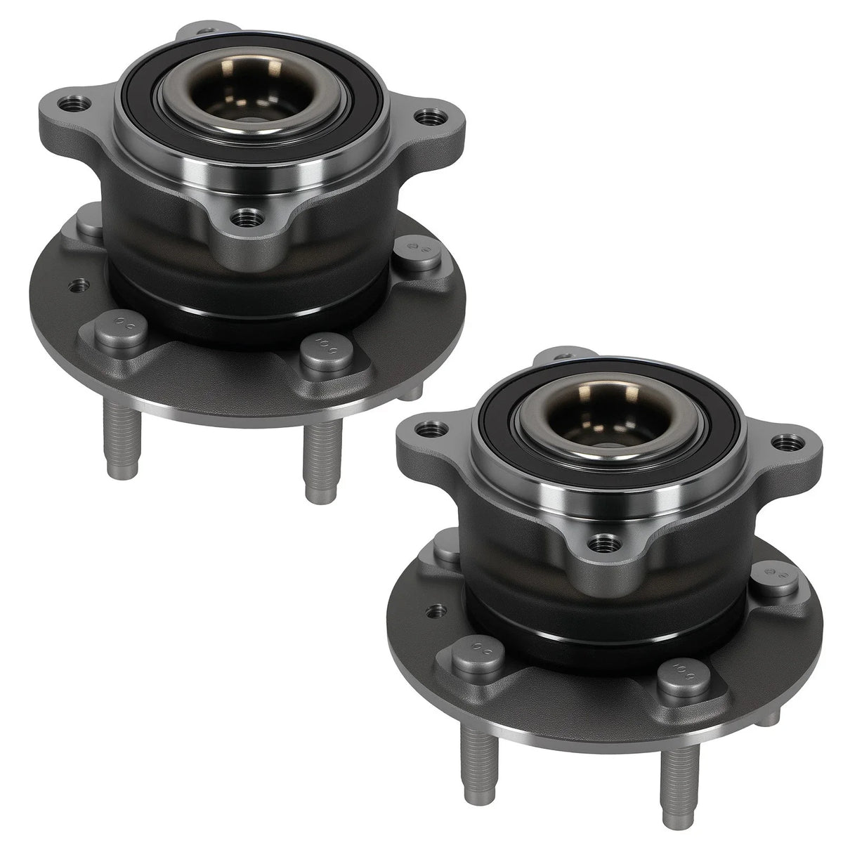2pcs Wheel Hub Bearing Assembly for Chevy Cruze (2011–2016) 512446 Rear 5 Bolt