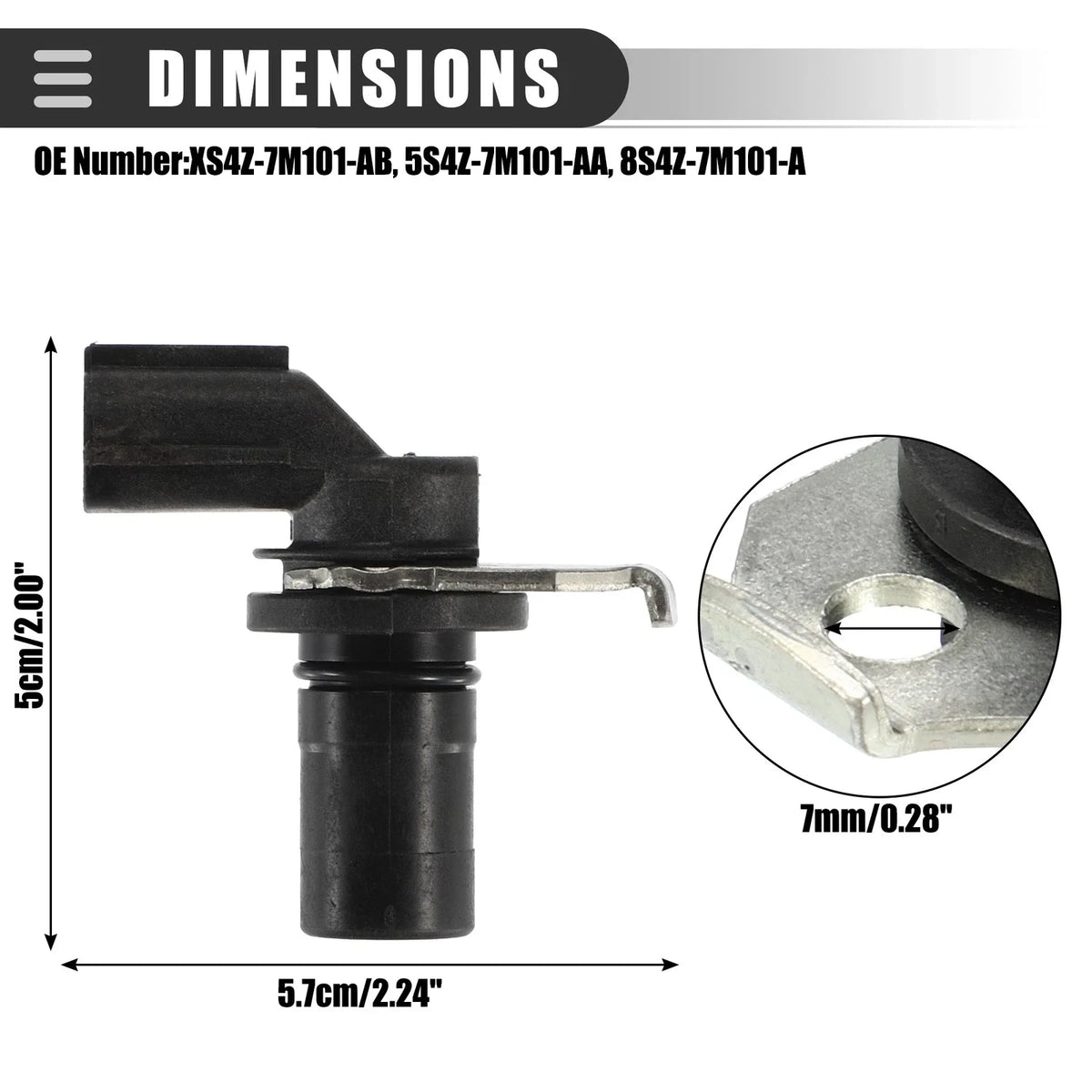Turbine Speed Sensor XS4Z7M101AB for Ford Focus 2.0L 3.0L (2000–2011)