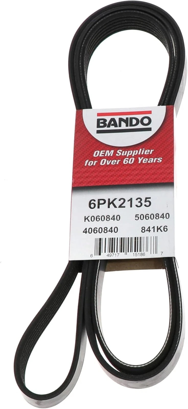 Serpentine Belt 6PK2135 for