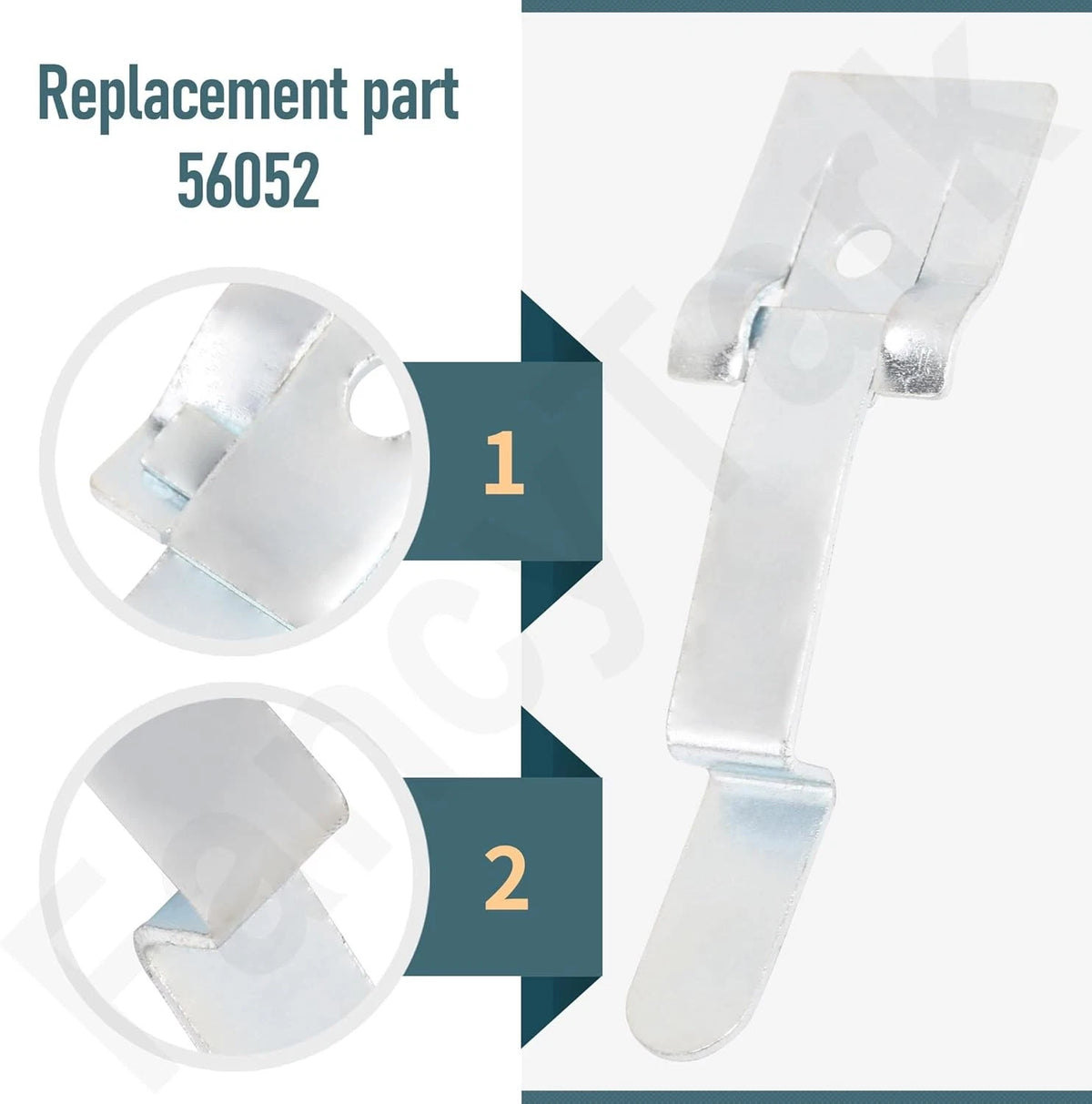 2X Quick Connector Adapter Clip for Trac-Vac Leaf Vacuum 56052