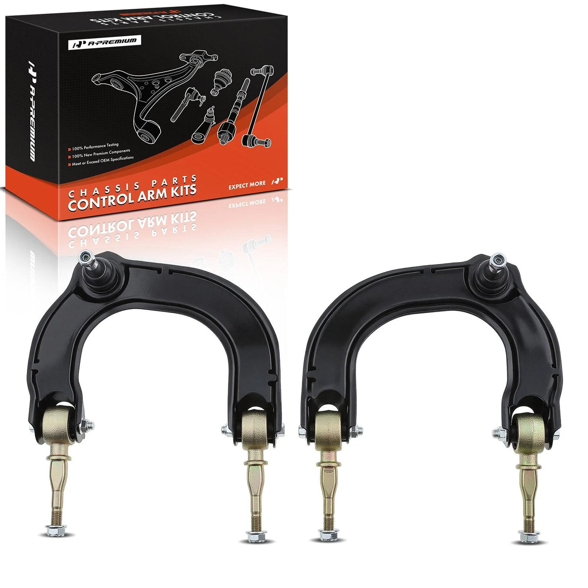 2X Front Upper Control Arm w/ Ball Joint for Hyundai Sonata Kia Optima (2011–2019) - 5442038000, 5442038600, K620104, K620103