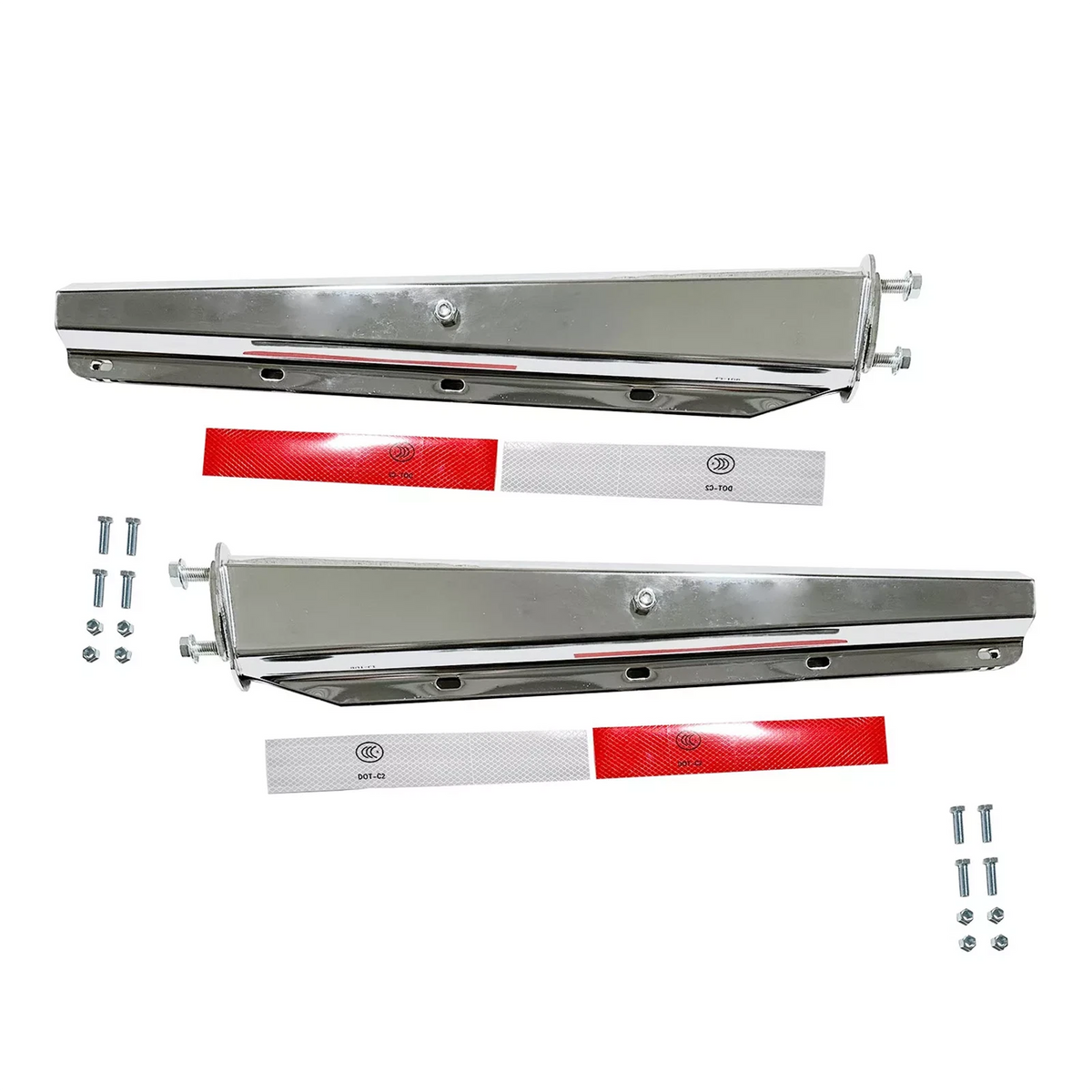Mud Flap Hanger for Semi Truck (902018) - 2-1/2" Bolt Spacing, Stainless