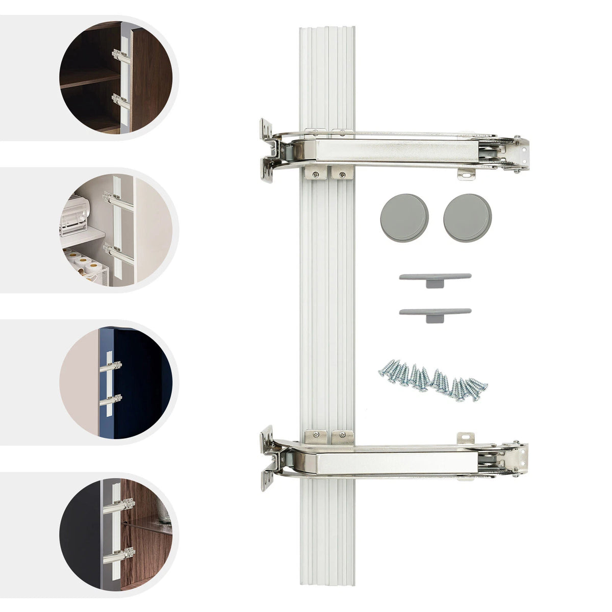Lateral Opening Door Hinge Set for Cabinet Doors