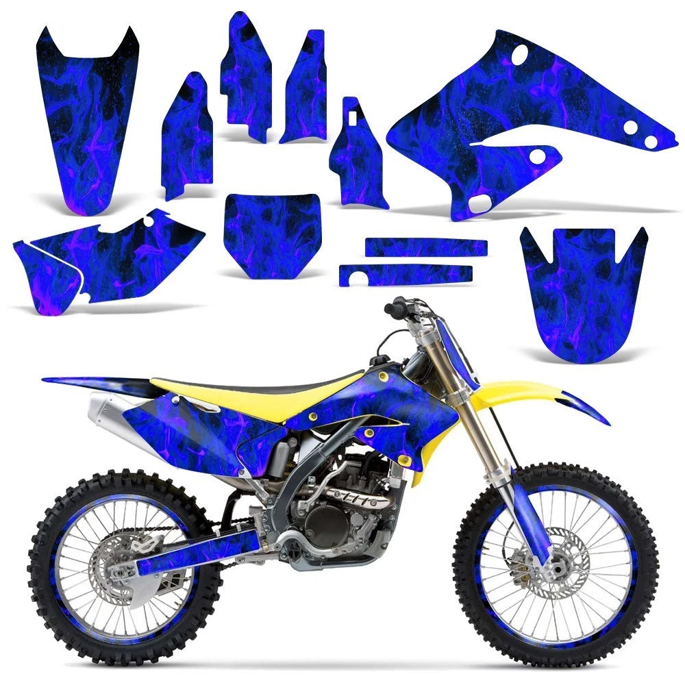 Graphic Stickers for Suzuki RMZ250 (2004–2006) ICE FLAMES U