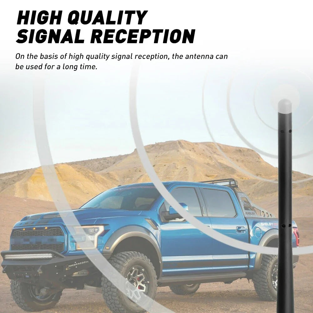 7" Short Black Antenna Mast for Ford F-150 F250 (2009–2021) EPY