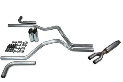 2.5" Dual Exhaust Kit for Chevy GMC 1500 Truck (2015–2018) Glasspack Side Exit