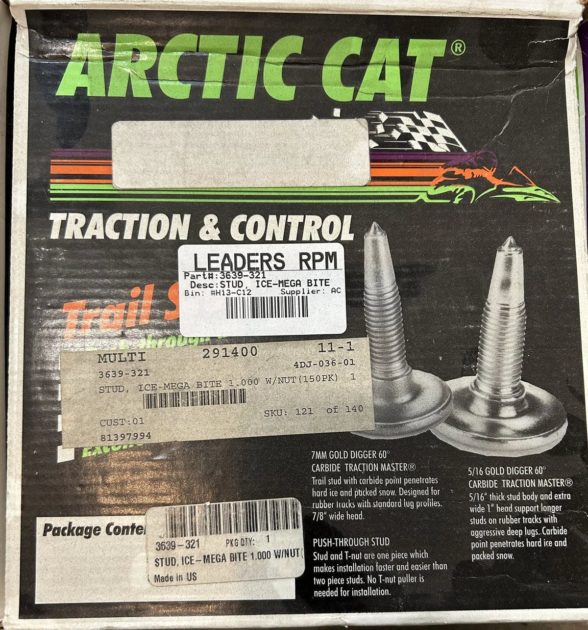 Stud for Arctic Cat Ice-Mega Bite (OEM) (3639-321)